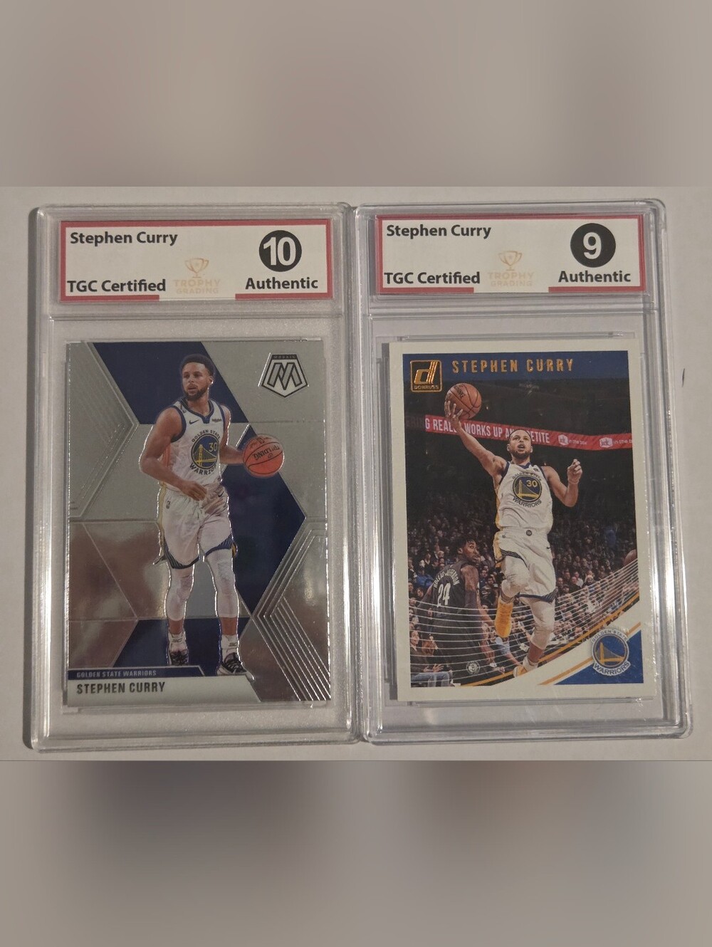 Stephen Curry Graded BasketballCard Lot Gem Mint 10 & Mint 9, 2019-2020 Panini